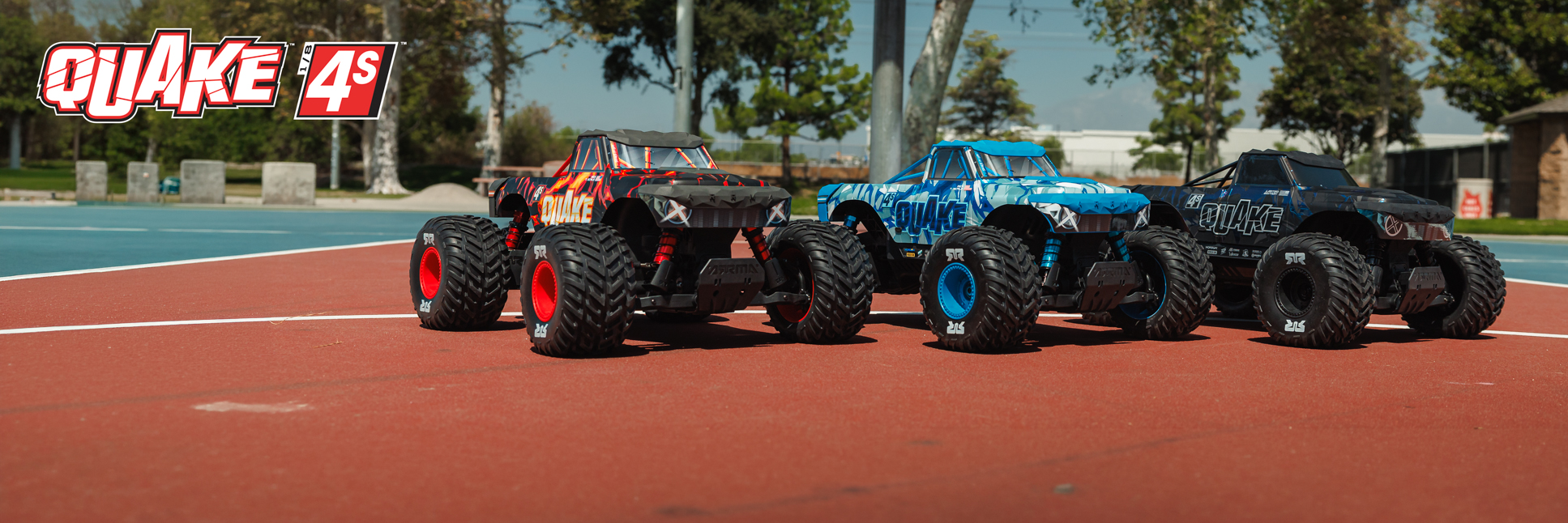 Lifestyle family image of the ARRMA QUAKES 4S 1/8 Scale RC
