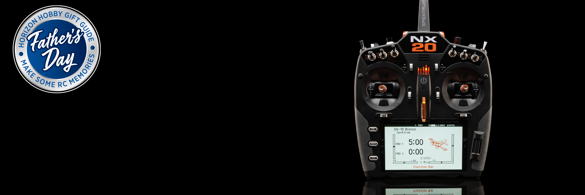 Spektrum NX20 20-Channel DSMX Transmitter with Horizon Hobby Father's Day 2025 Logo Spektrum NX20 20-Channel DSMX Transmitter with Horizon Hobby Father's Day 2025 Logo