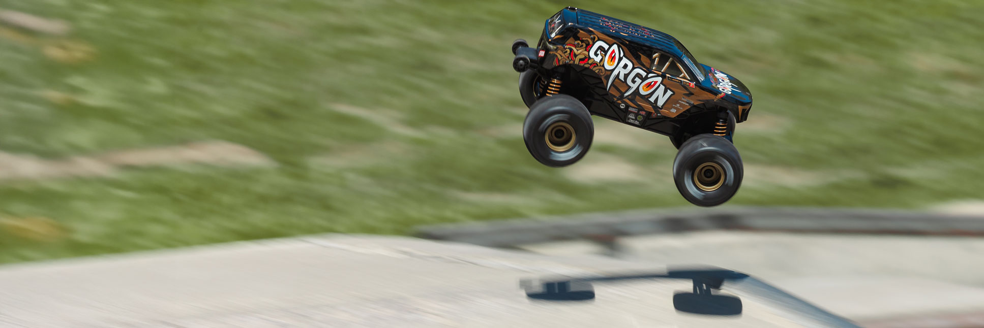 Shop the 1/16 GORGON GROM 4X4 RTR Brushed Monster Truck now!