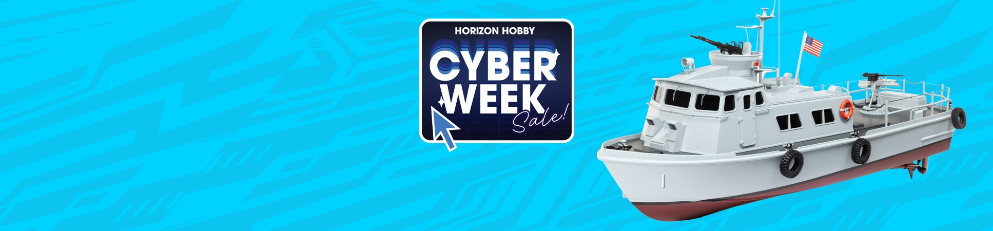 Pro Boat PCF Mk I 24” Swift Patrol Craft Ready-to-Run RC Boat with the Cyber Week Sale Logo