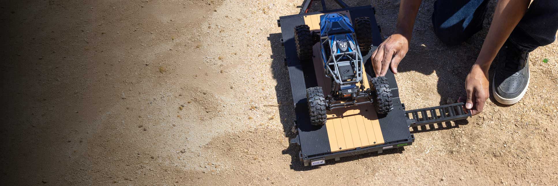 Axial SCX10 RC Flat Bed Vehicle Trailer