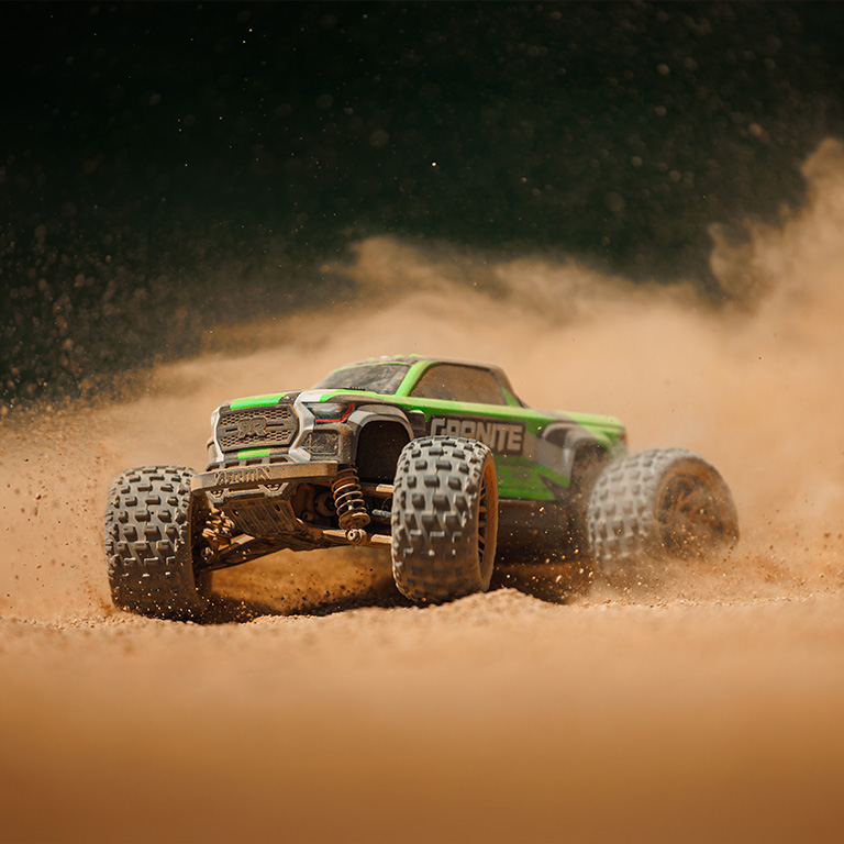 ARRMA GRANITE RC Monster Truck Basher in action