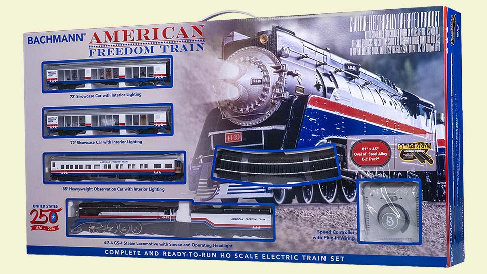 Bachmann Limited Edition HO Scale 250th Anniversary American Freedom Train GS4 4-8-4