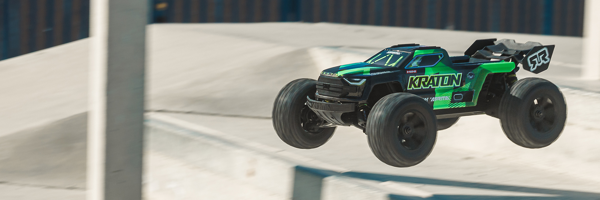 ARRMA Limited Edition 1/16 MINI KRATON 3S DSC 4X4 Ready-to-Run Brushless RC Speed Monster Truck (2 Batteries & Charger Included), Black/Green ARRMA Limited Edition 1/16 MINI KRATON 3S DSC 4X4 Ready-to-Run Brushless RC Speed Monster Truck (2 Batteries & Charger Included), Black/Green
