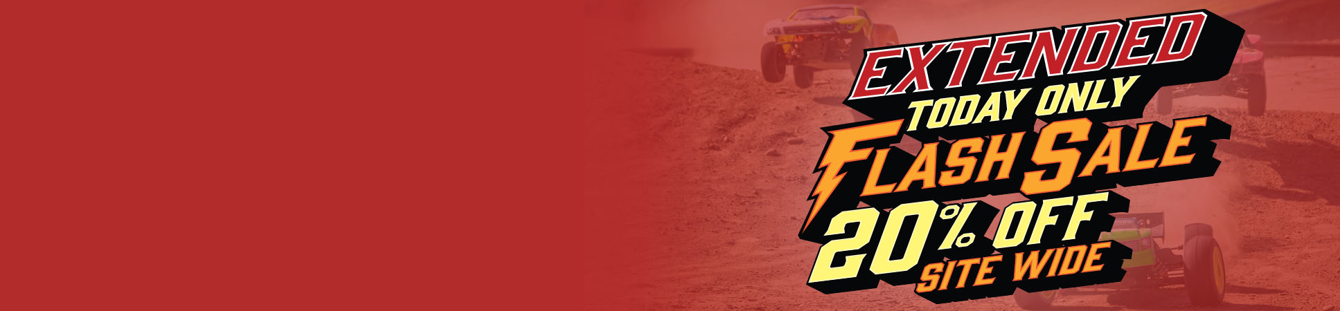 Today Only! Extended Flash Sale - Save 20% Site Wide