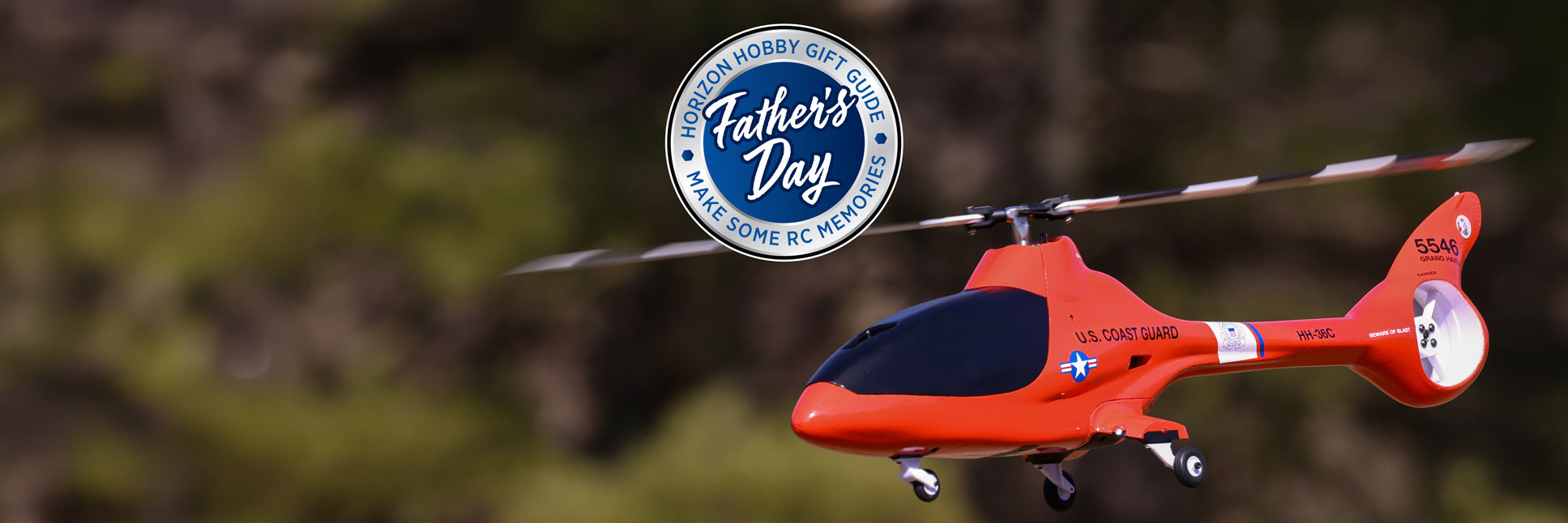 Blade Eclipse 360 Coast Guard RC Helicopter with the Horizon Hobby Father's Day Logo Blade Eclipse 360 Coast Guard RC Helicopter with the Horizon Hobby Father's Day Logo