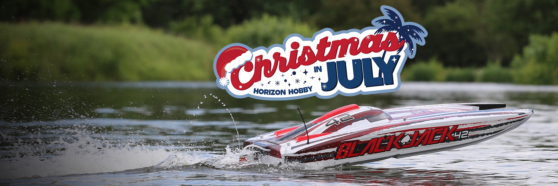 Horizon Hobby Christmas In July Sale Graphic with Logo