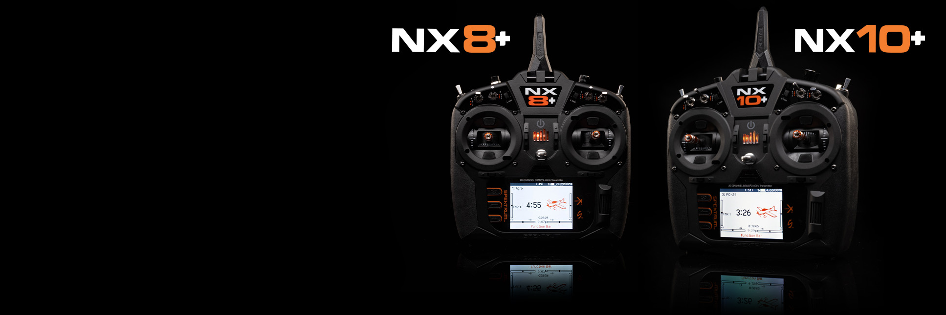 Spektrum NX8+ and NX10+ 20-Channel DSMX Transmitters Spektrum NX8+ and NX10+ 20-Channel DSMX Transmitters