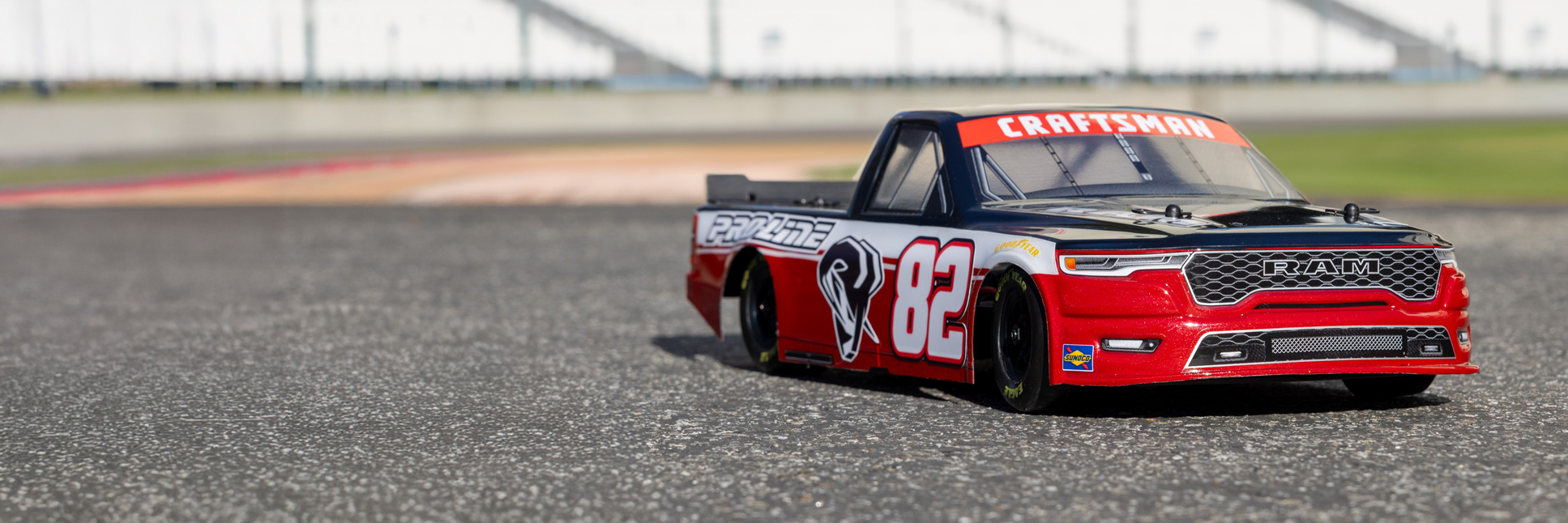 Pro-Line 1/12 Pre-Cut 2026 Ram 1500 Truck Clear Body for the Losi NASCAR RC Race Car