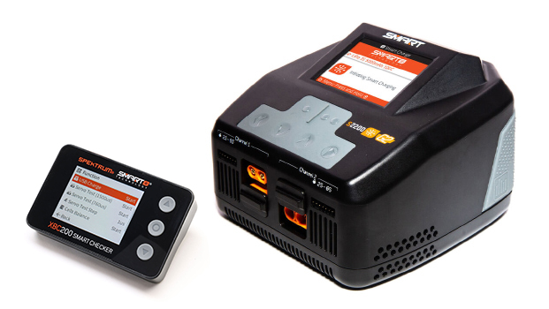 Spektrum S200 Smart Charger with XBC200 Smart LiPo Battery Checker & Servo Tester