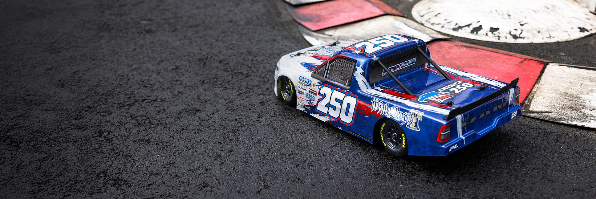 Pro-Line America 250 Limited Edition Ram RC Truck Body for Losi NASCAR RC Race Car