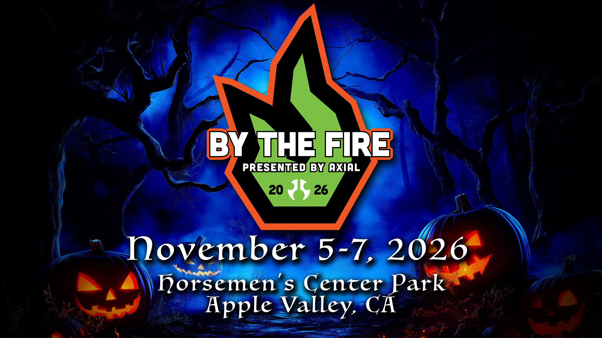 By The Fire RC Event Presented by Axial Horizon Hobby Signature Event By The Fire 2026 Image with Logo