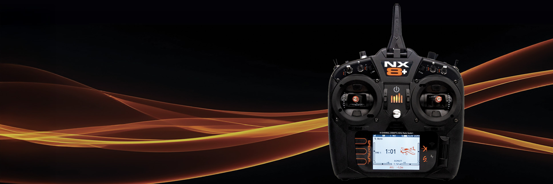 Spektrum NX8+ 20-Channel DSMX Transmitter with Horizon Hobby 40th Anniversary Sale Logo