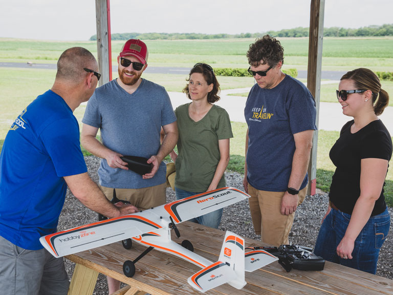 RC airplane battery install image
