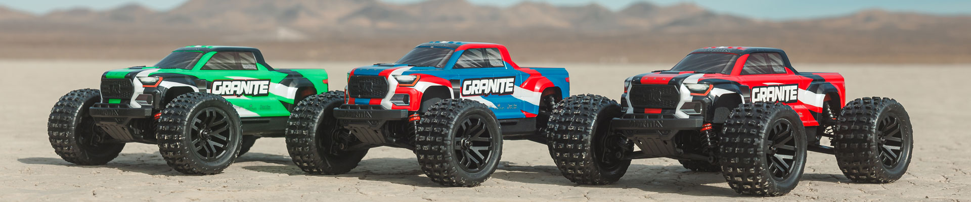 ARRMA GRANITE 4X4 Small-Scale Ready-to-Run RC Monster Truck Family Glamour Shot