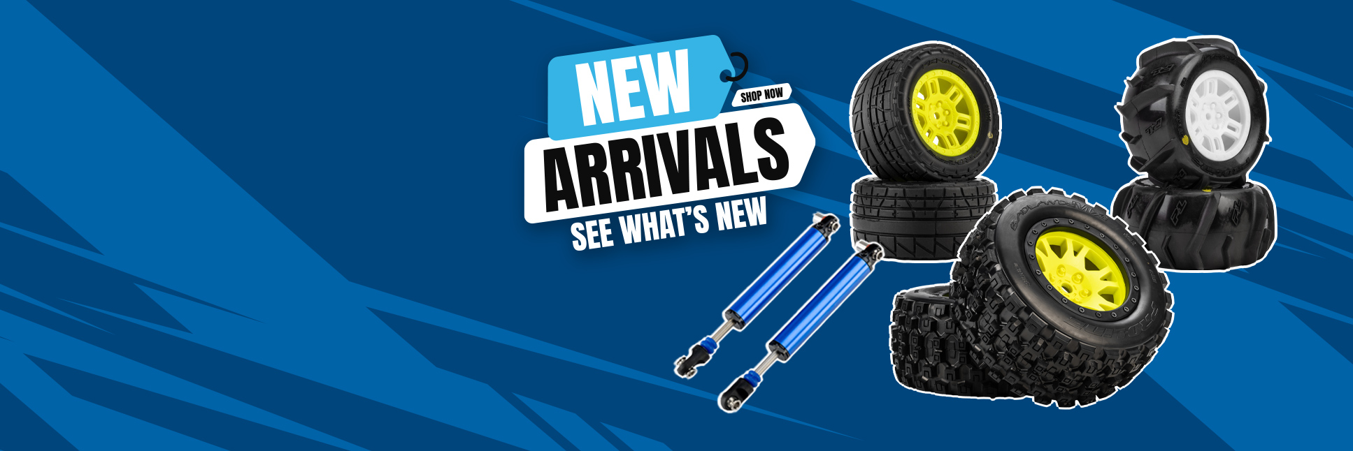 Pro-Line New Releases Graphic with Shocks for the Axial SCX10 III Crawler and Badlands, Menace & Dumont tires for the ARRMA MINI KRATON Pro-Line New Releases Graphic with Shocks for the Axial SCX10 III Crawler and Badlands, Menace & Dumont tires for the ARRMA MINI KRATON