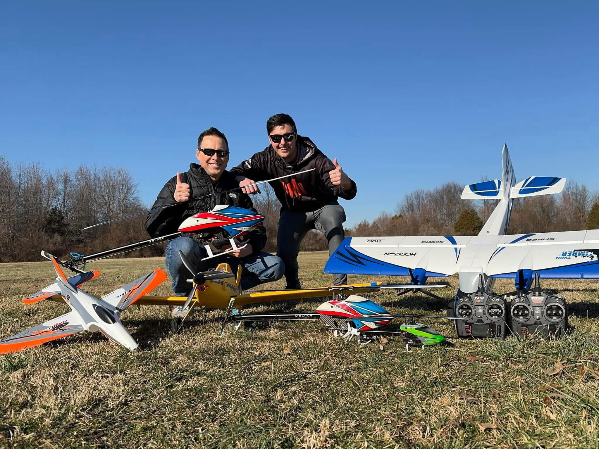 father and son sharing the RC hobby