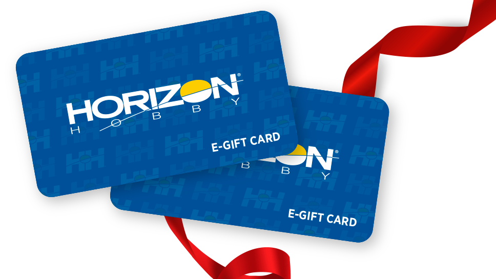 Horizon Hobby E-Gift Card Logo with a red ribbon