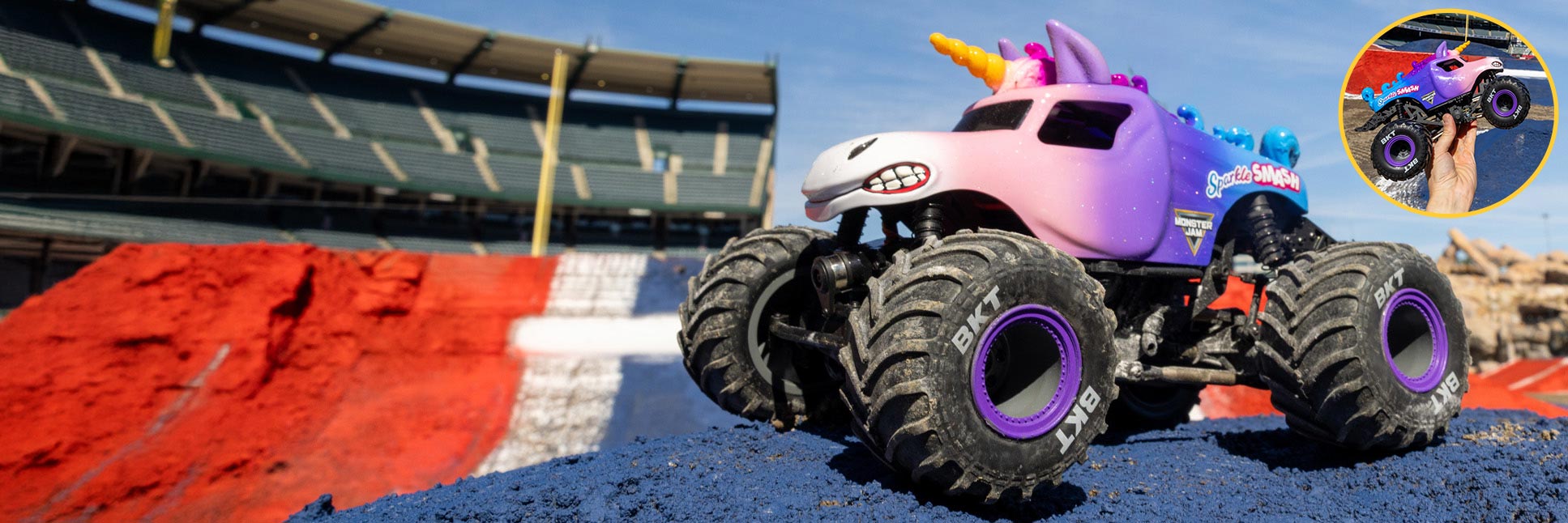 Losi 1/18 Mini LMT Sparkle Smash RC Monster Truck Losi 1/18 Mini LMT Sparkle Smash RC Monster Truck