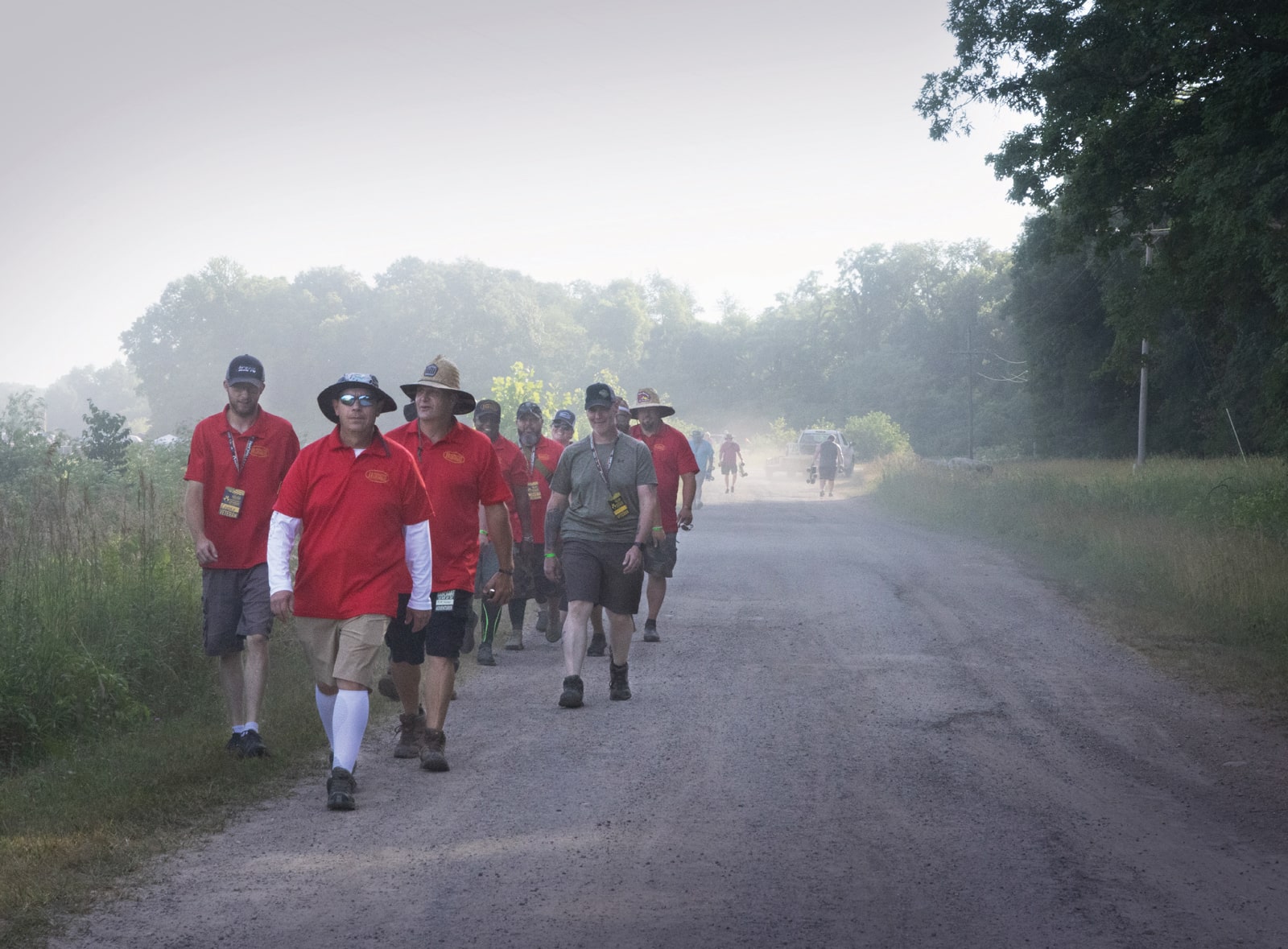Operation 11 Charlie marching to the RC action