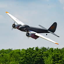 RC Jet flying through the air