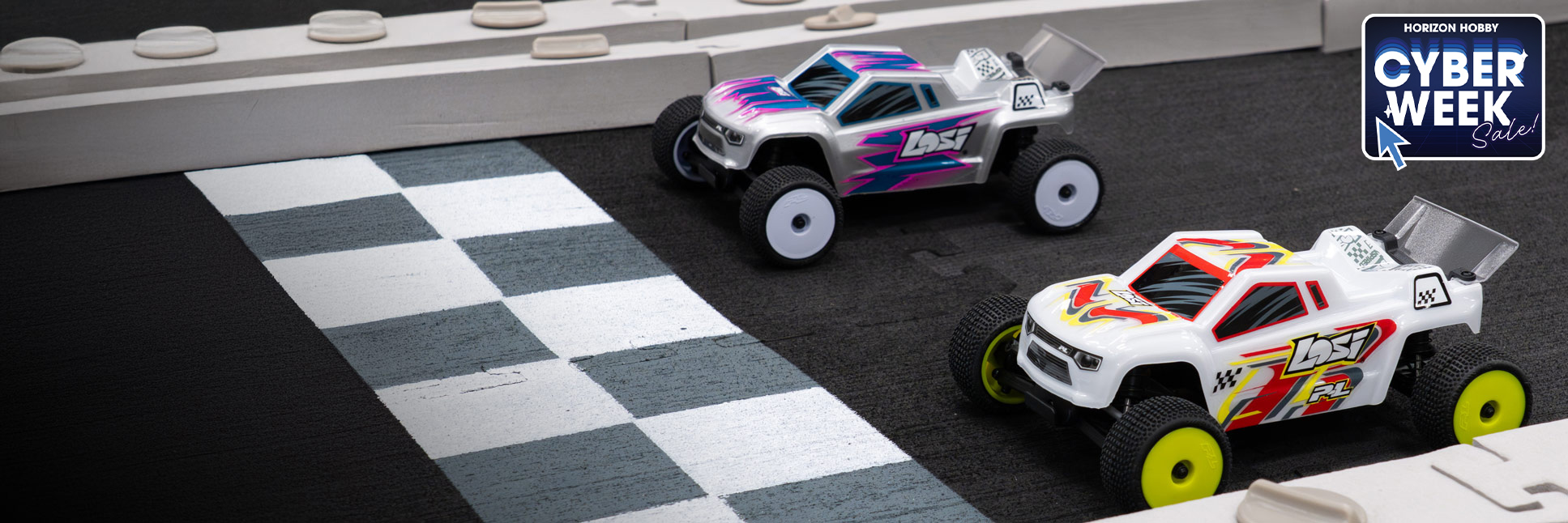 Losi 1/28 Micro-T Ready-to-Run Brushed RC Truck (Battery & Charger Included) with the Cyber Week Sale Logo