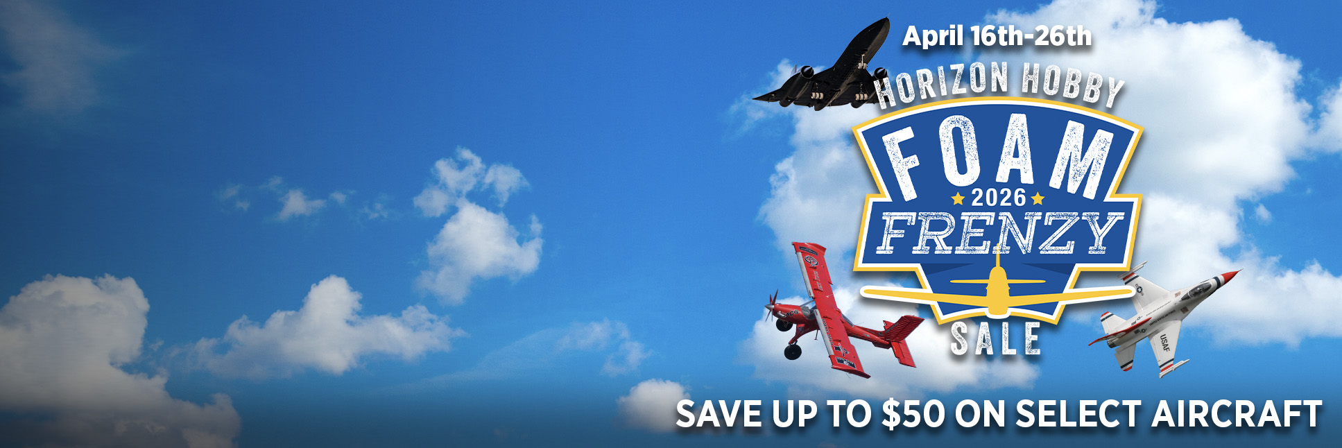 Horizon Hobby Foam Frenzy Sale Graphic Horizon Hobby Foam Frenzy Sale Graphic