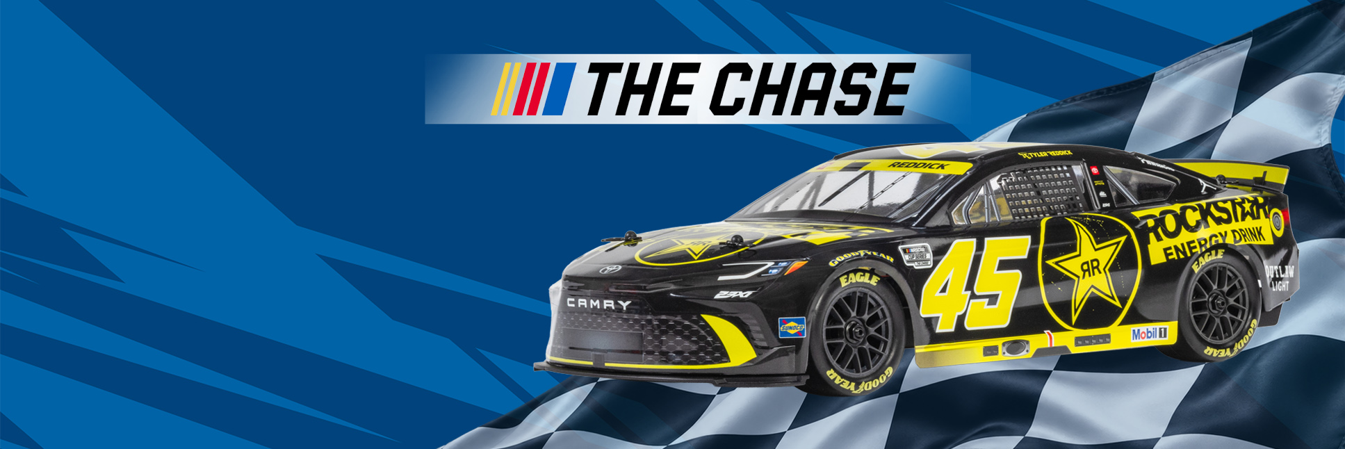 Pro-Line Graphic for The Chase Pro-Line Racing NASCAR Race Winning Livery Wrap: Tyler Reddick No. 45 Rockstar Energy Drink Pro-Line Graphic for The Chase Pro-Line Racing NASCAR Race Winning Livery Wrap: Tyler Reddick No. 45 Rockstar Energy Drink