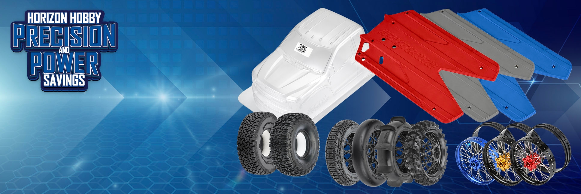 Precision and Power Savings Promotional Graphic with Logo