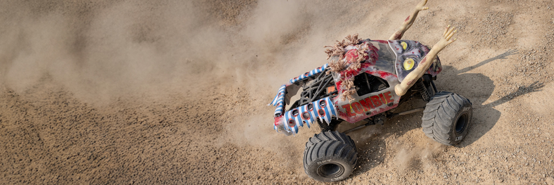 Losi 1/18 Mini LMT Zombie 2S 4X4 Ready-to-Run Brushed RC Monster Truck