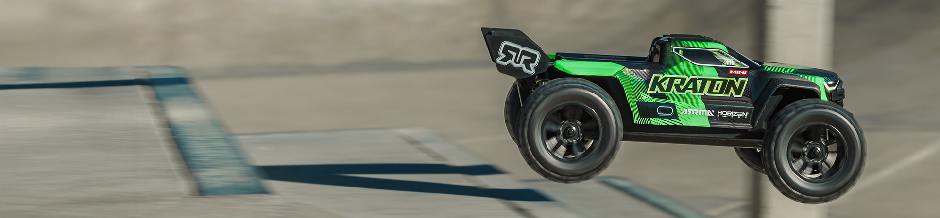 ARRMA Limited Edition 1/16 MINI KRATON 3S DSC 4X4 Ready-to-Run Brushless RC Speed Monster Truck (2 Batteries & Charger Included), Black/Green