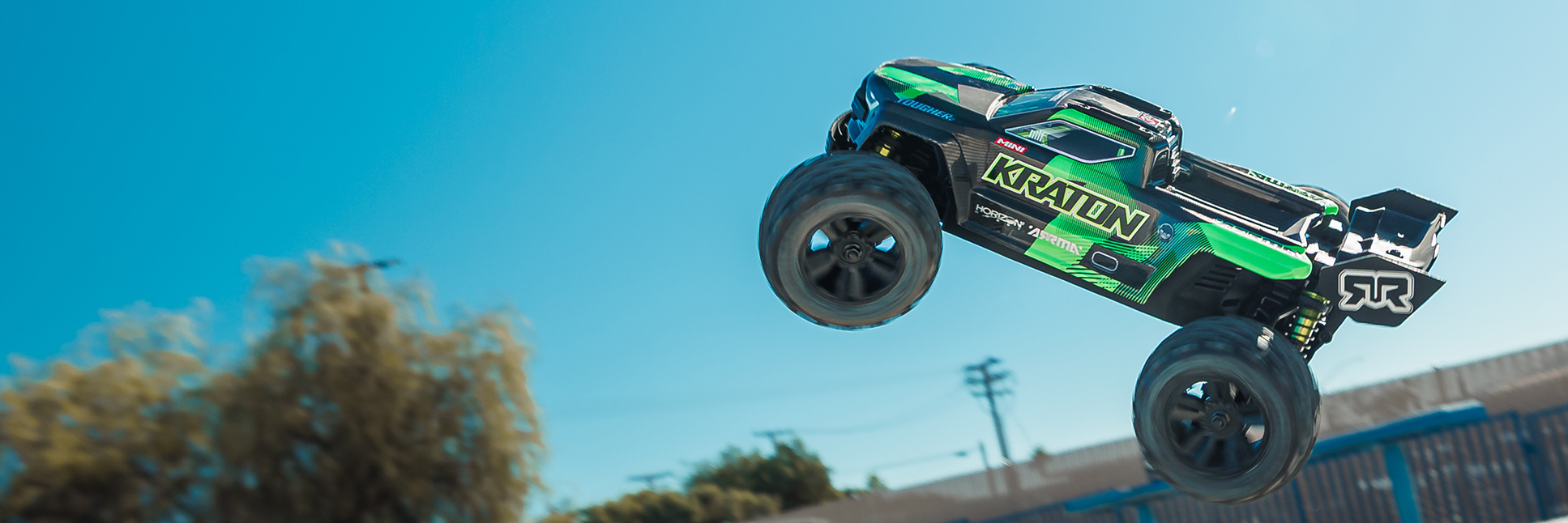 ARRMA Limited Edition 1/16 MINI KRATON 3S DSC 4X4 Ready-to-Run Brushless RC Speed Monster Truck (2 Batteries & Charger Included), Black/Green ARRMA Limited Edition 1/16 MINI KRATON 3S DSC 4X4 Ready-to-Run Brushless RC Speed Monster Truck (2 Batteries & Charger Included), Black/Green