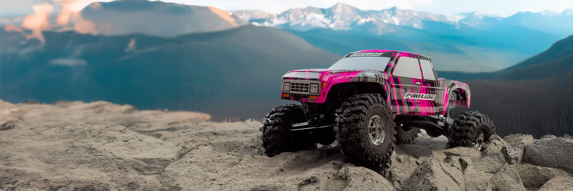 Pro-Line Limited Edition Pre-Cut/Pre-Painted Coyote High Performance Pink Fury Body for the Axial SCX30 RC Crawler