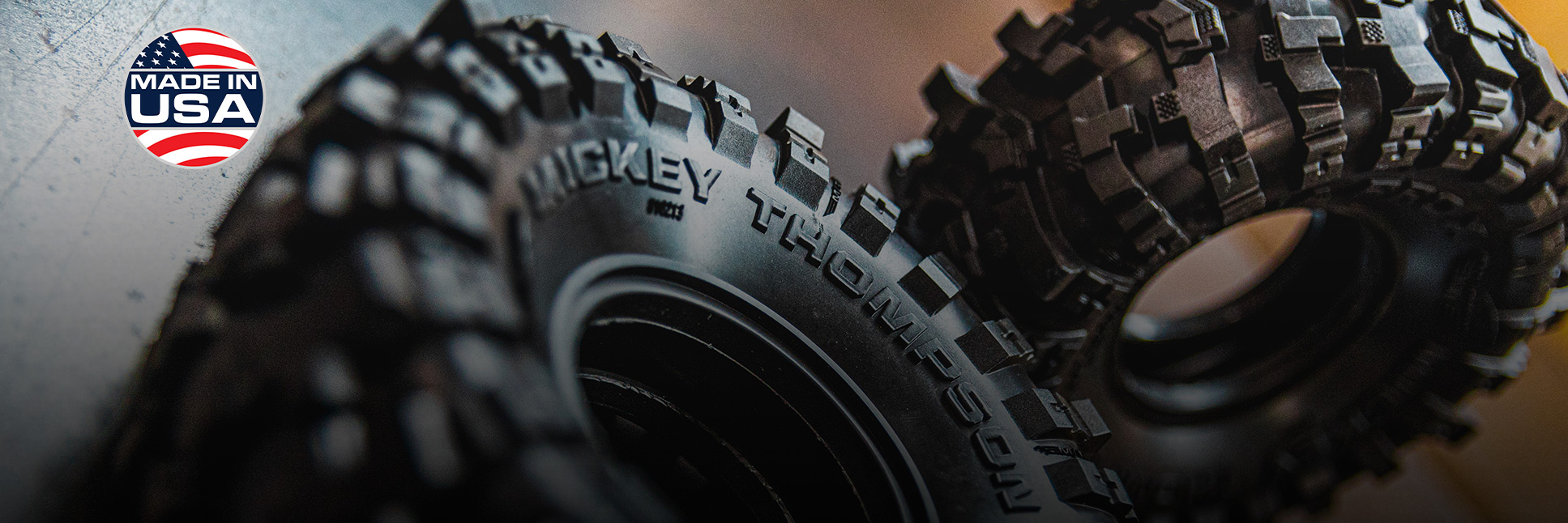 Pro-Line 1/10 Mickey Thompson Baja Pro X 1.9" RC Crawler Tires with Made in U.S.A. Logo