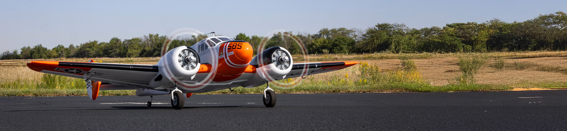 E-flite Beechcraft D18/RC-45J 1.5m Twin Beech RC Airplane