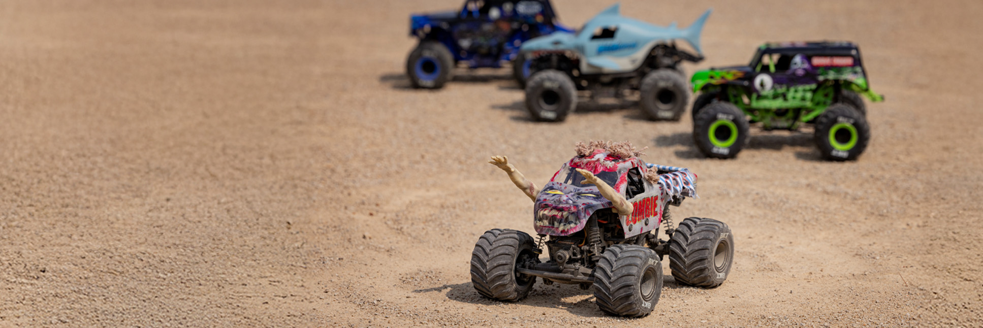 Losi 1/18 Mini LMT Zombie 2S 4X4 Ready-to-Run Brushed RC Monster Truck