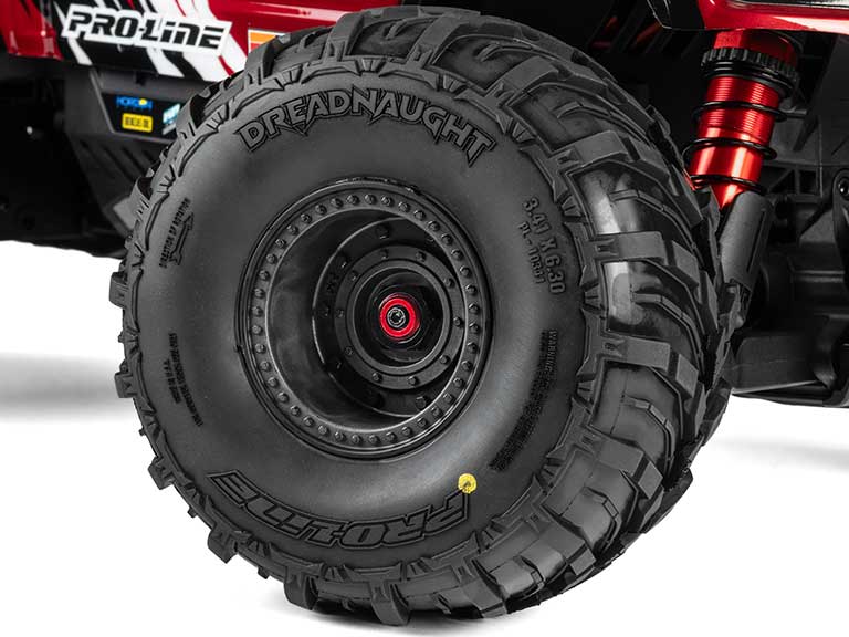  1/8 Dreadnaught Front/Rear Tire MTD QUAKE 4S Wheel (2): QUAKE 4S