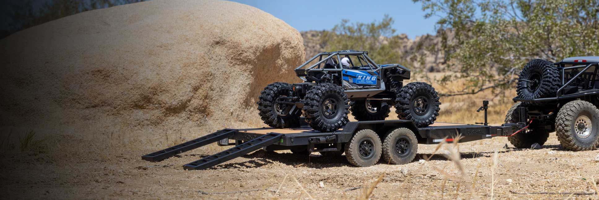 Axial SCX10 RC Flat Bed Vehicle Trailer Axial SCX10 RC Flat Bed Vehicle Trailer