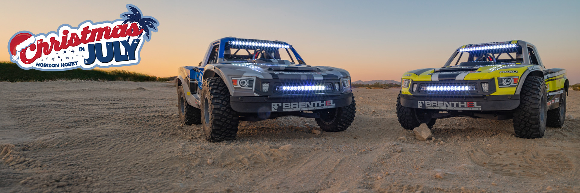 Losi 1/6 Super Baja Rey 8S 4X4 Ready-to-Run Brushless RC Desert Truck with the Christmas in July Sale Logo