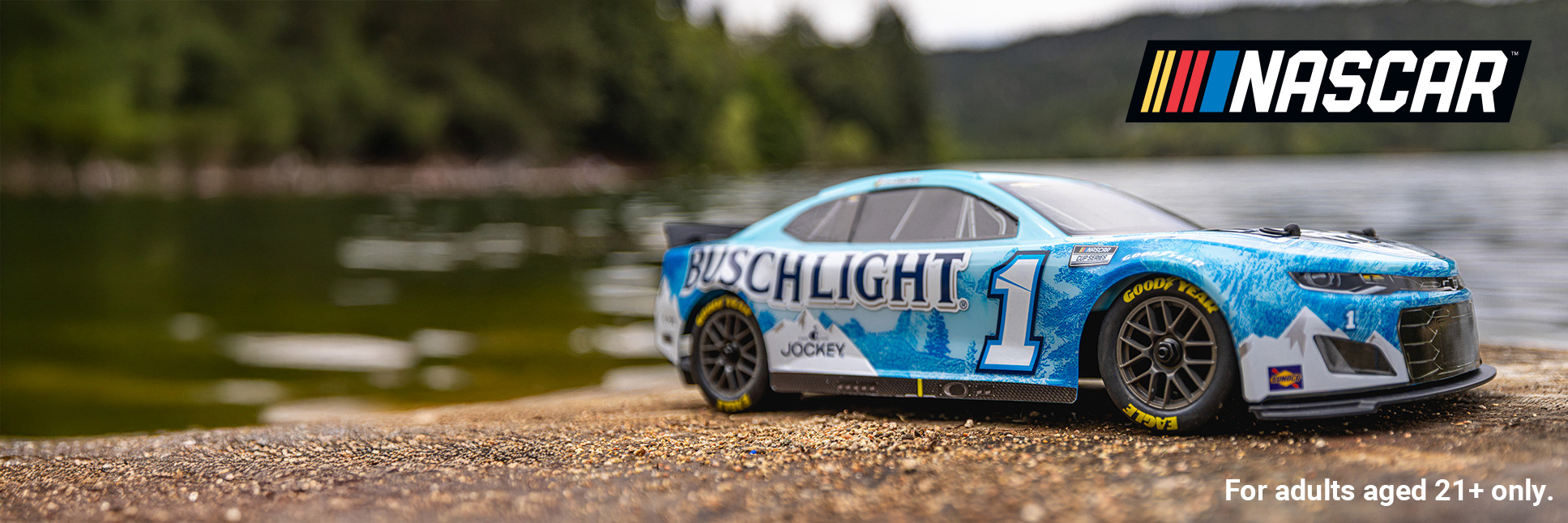Losi 1/12 NASCAR RC Racecar Ross Chastain No. 1 Busch Light 2025 Chevrolet Camaro ZL1 2S AWD Ready-to-Run Brushed On-Road