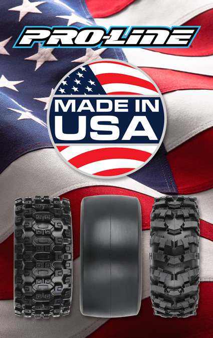 Shop the Pro-Line New for U.S.A.-made premium accessories, wheels, tires, bodies and RC car & truck upgrades now! Pro-Line Made In The USA Graphic