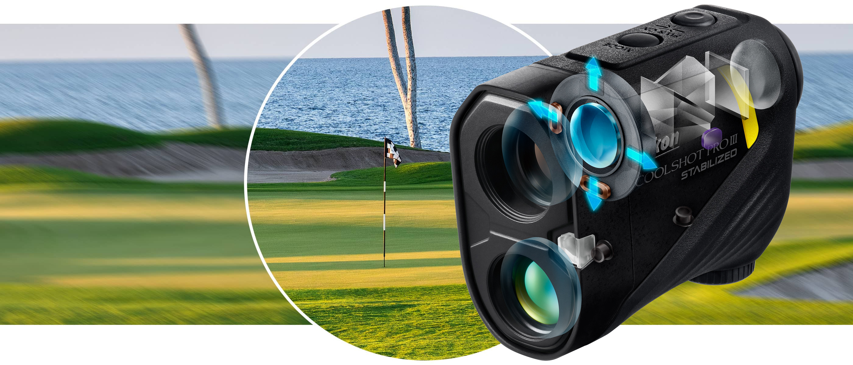 Nikon COOLSHOT PROIII STABILIZED Golf Rangefinder - Black