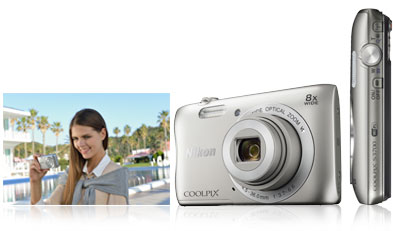 Nikon COOLPIX S3700 Blue | Point & Shoot Cameras | Nikon
