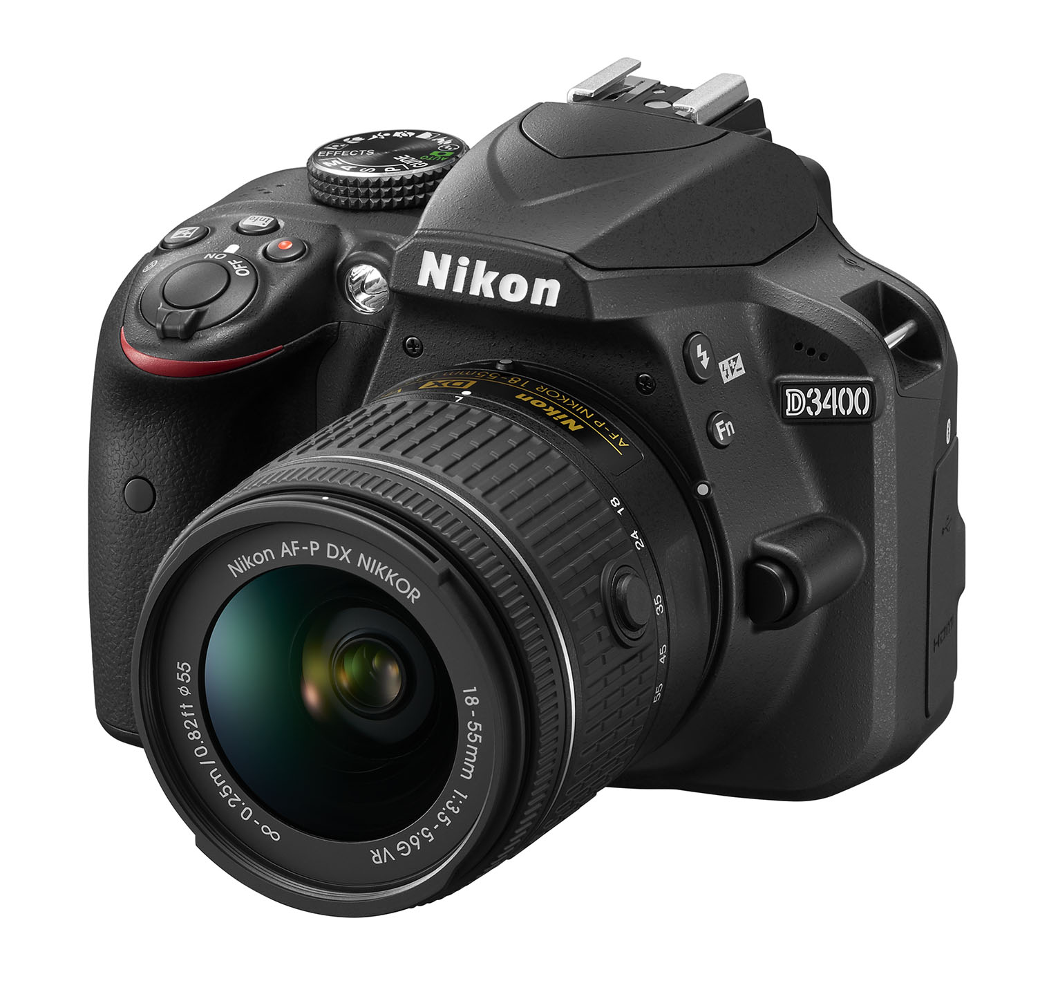 ❤Nikon D3400❤写真を趣味に！❤Bluetoothでシェア！❤美品❤ D3400_BK_18_55_VR_frt34l.jpg