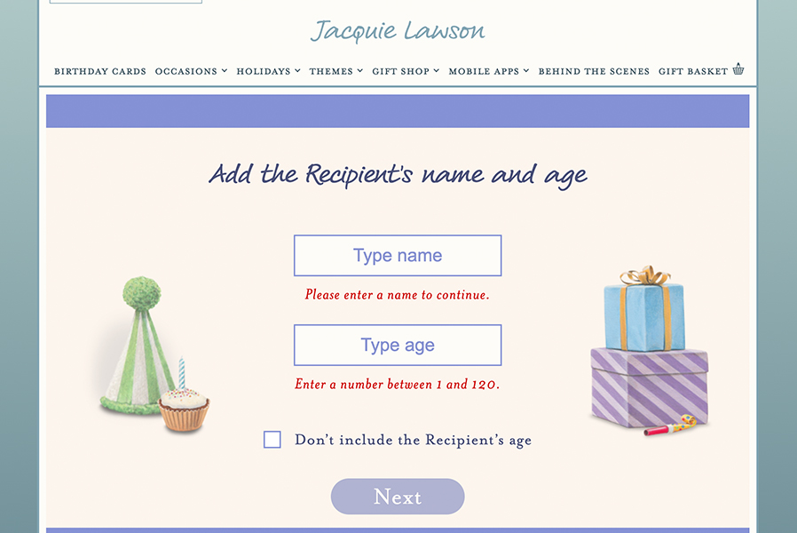 Personalise your card