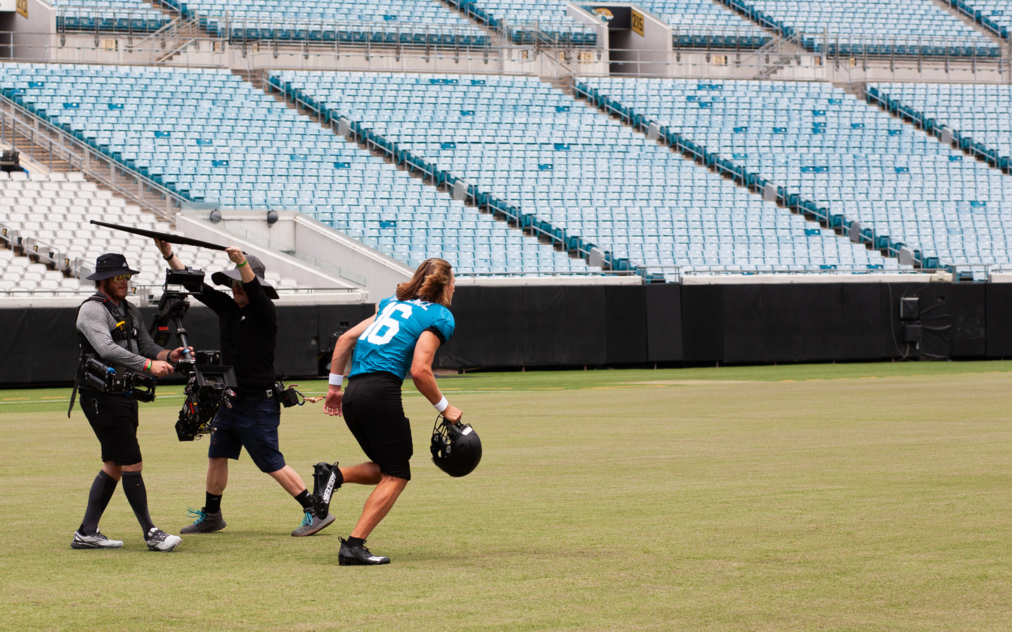 Running on field