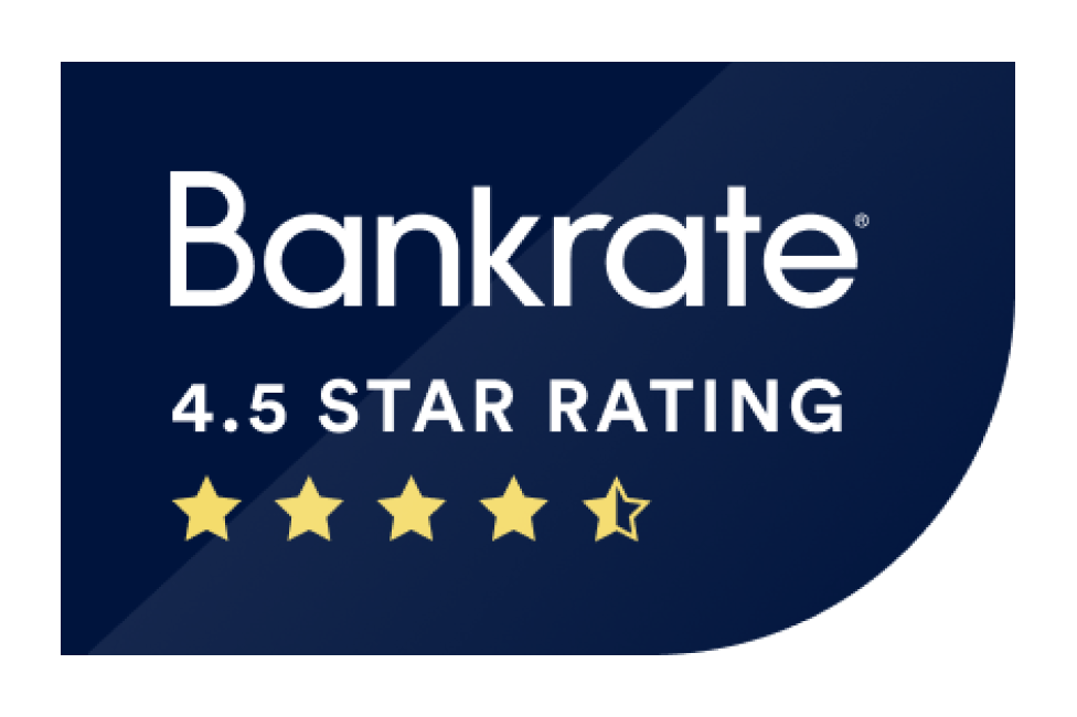 Bankrate 4.5 Star Rating Logo