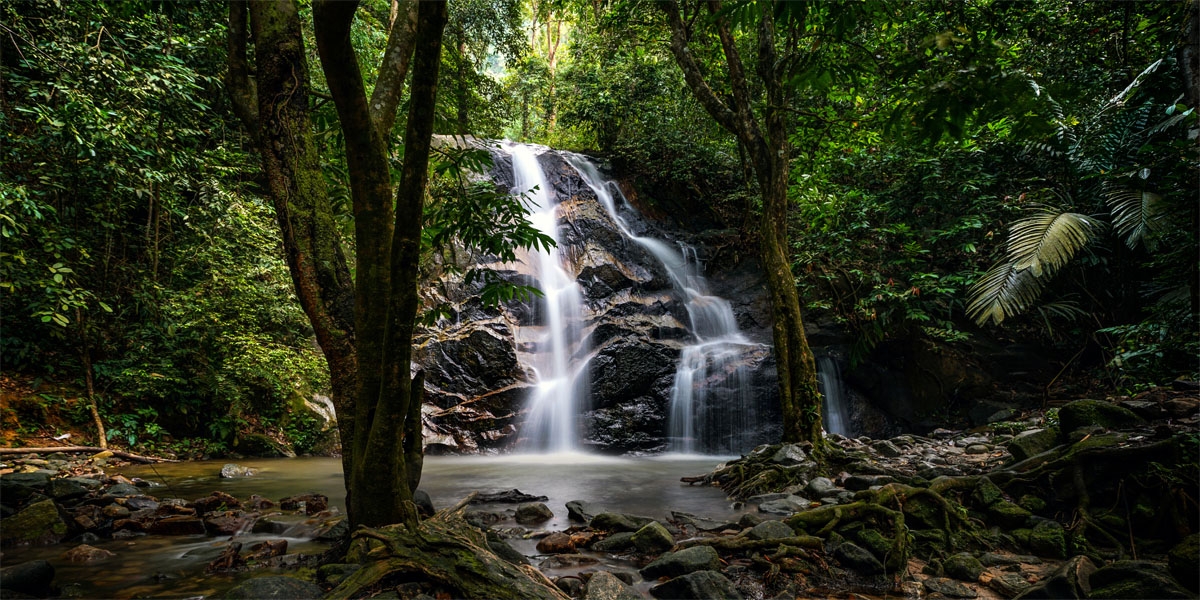 Waterfall kubang gajah Kampung Kubang