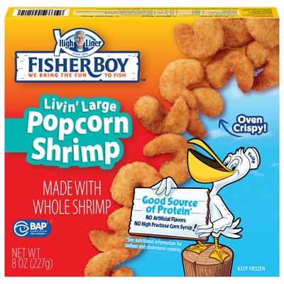 Palomitas de camarón Fisher Boy® Livin’Large de 8 oz