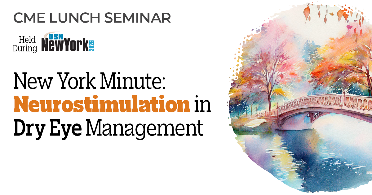 New York Minute: Neurostimulation in Dry Eye Management